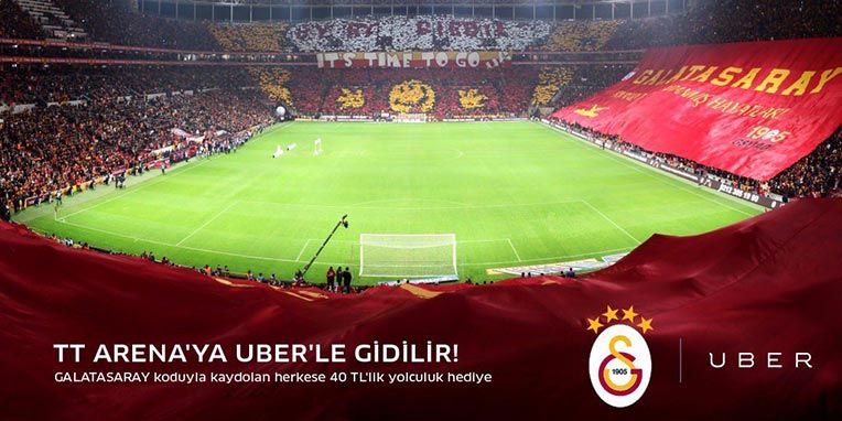 Galatasaray Uber kampanyası