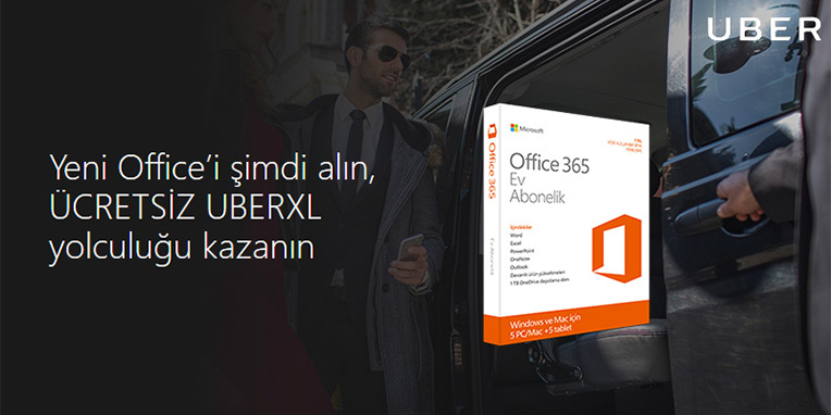 Office365 müşterilerine özel Uber kampanyası
